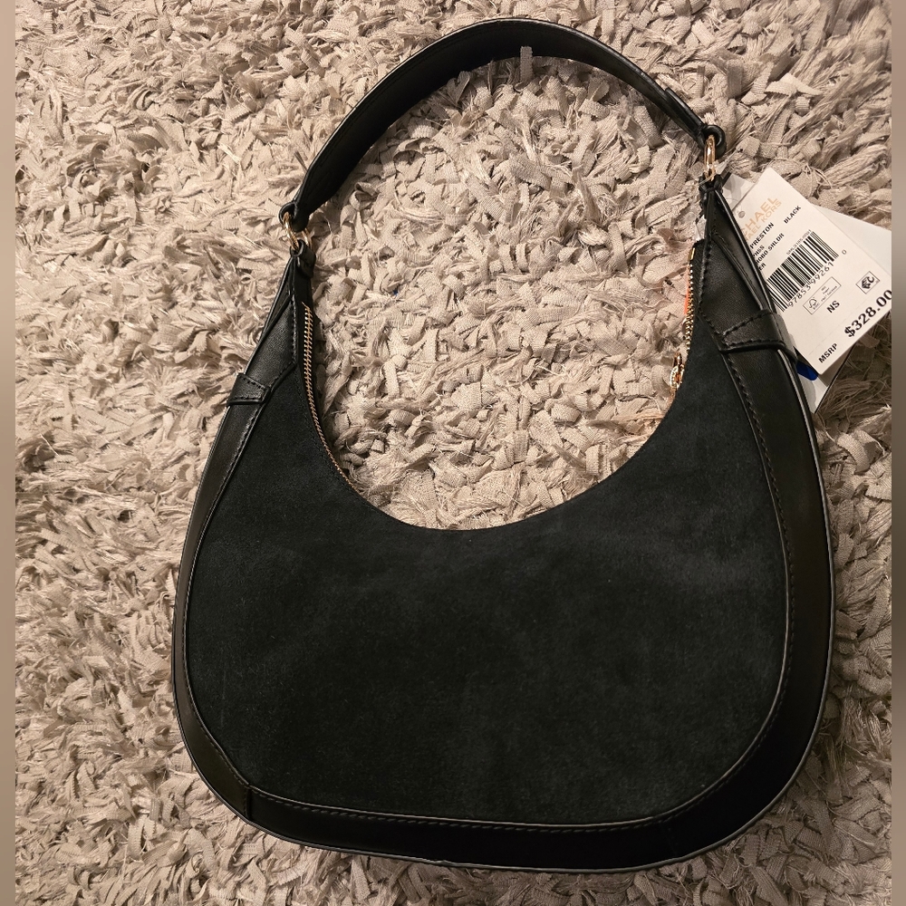Michael Kors Elegant Preston Small Suede and Leather Bag - Picture 11 of 11